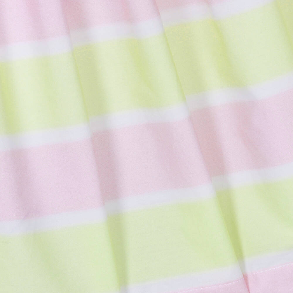 Balloon Chic-Girls Pink Cotton Striped Dress | Childrensalon Outlet