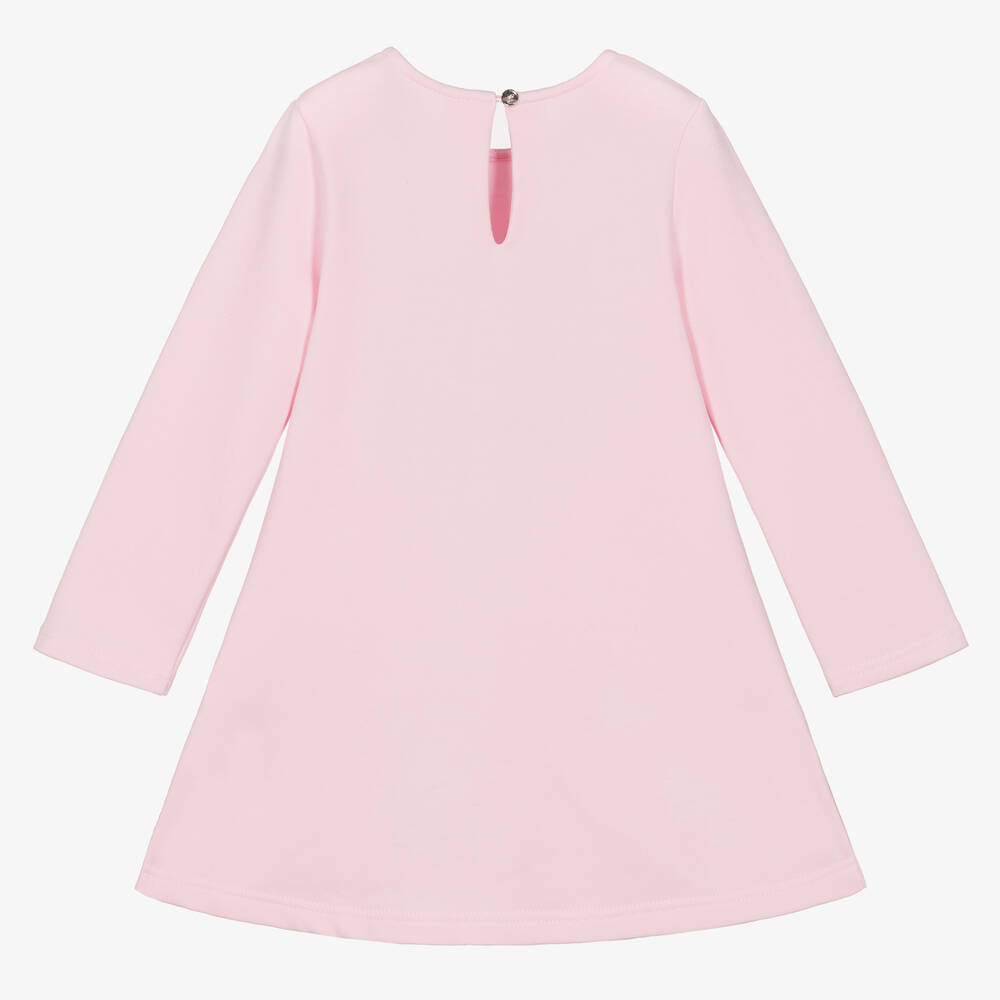 Balloon Chic-Girls Pink Cotton Teddy Bear Dress | Childrensalon Outlet