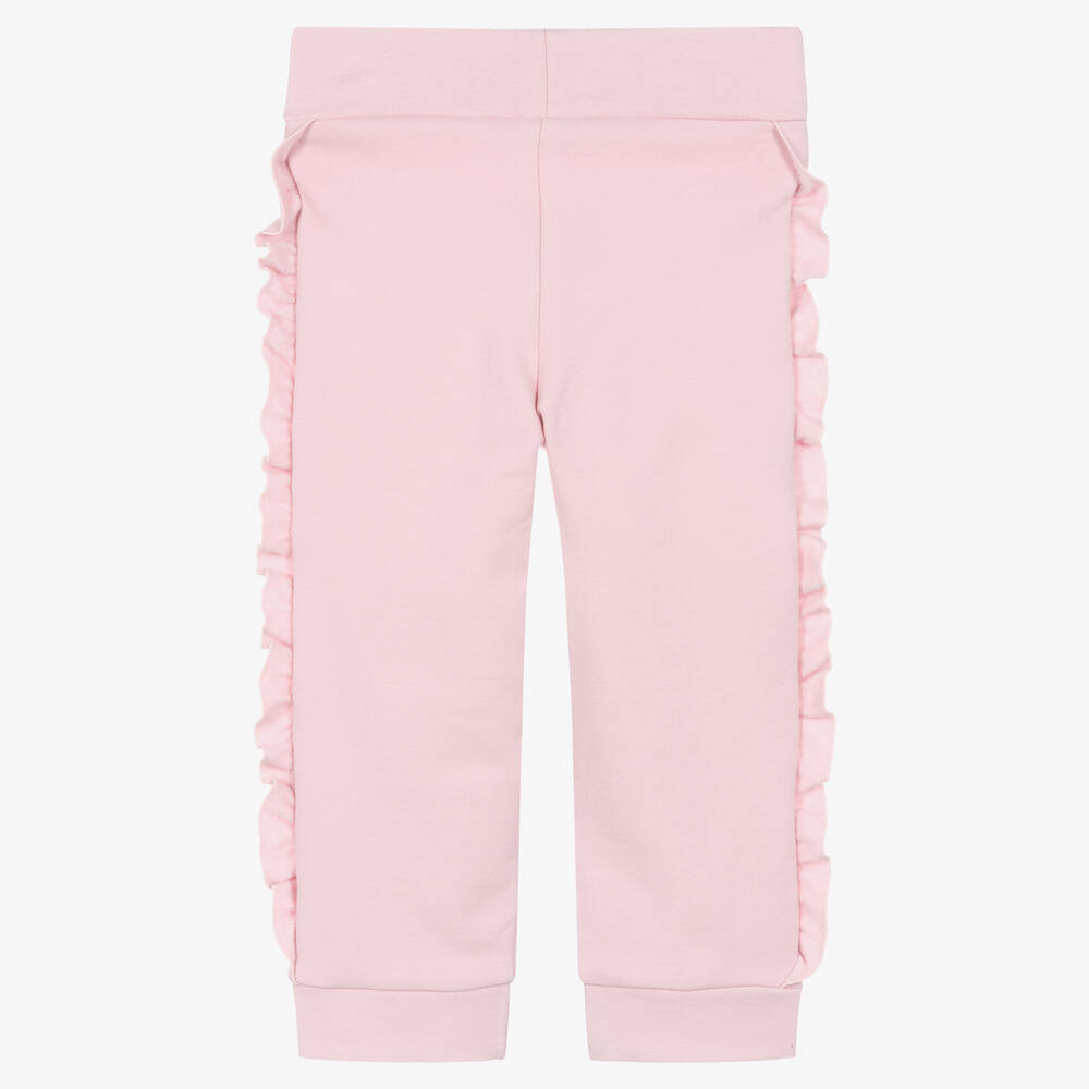 Balloon Chic-Girls Pink Cotton Trousers | Childrensalon Outlet