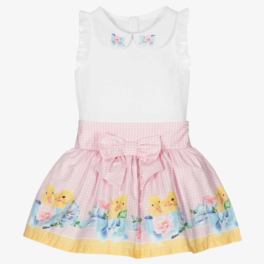 Balloon Chic - Топ и розовая юбка с утятами для девочек | Childrensalon