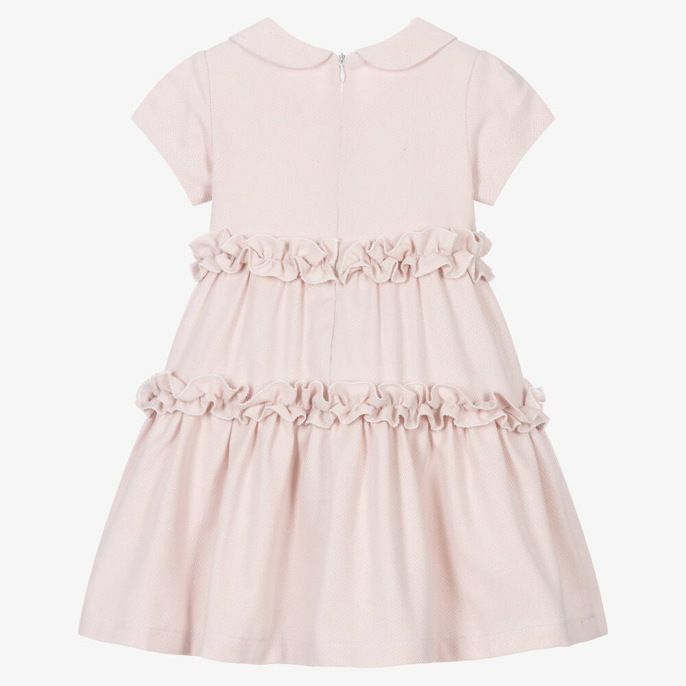 Balloon Chic-Girls Pink Jacquard Dress | Childrensalon Outlet