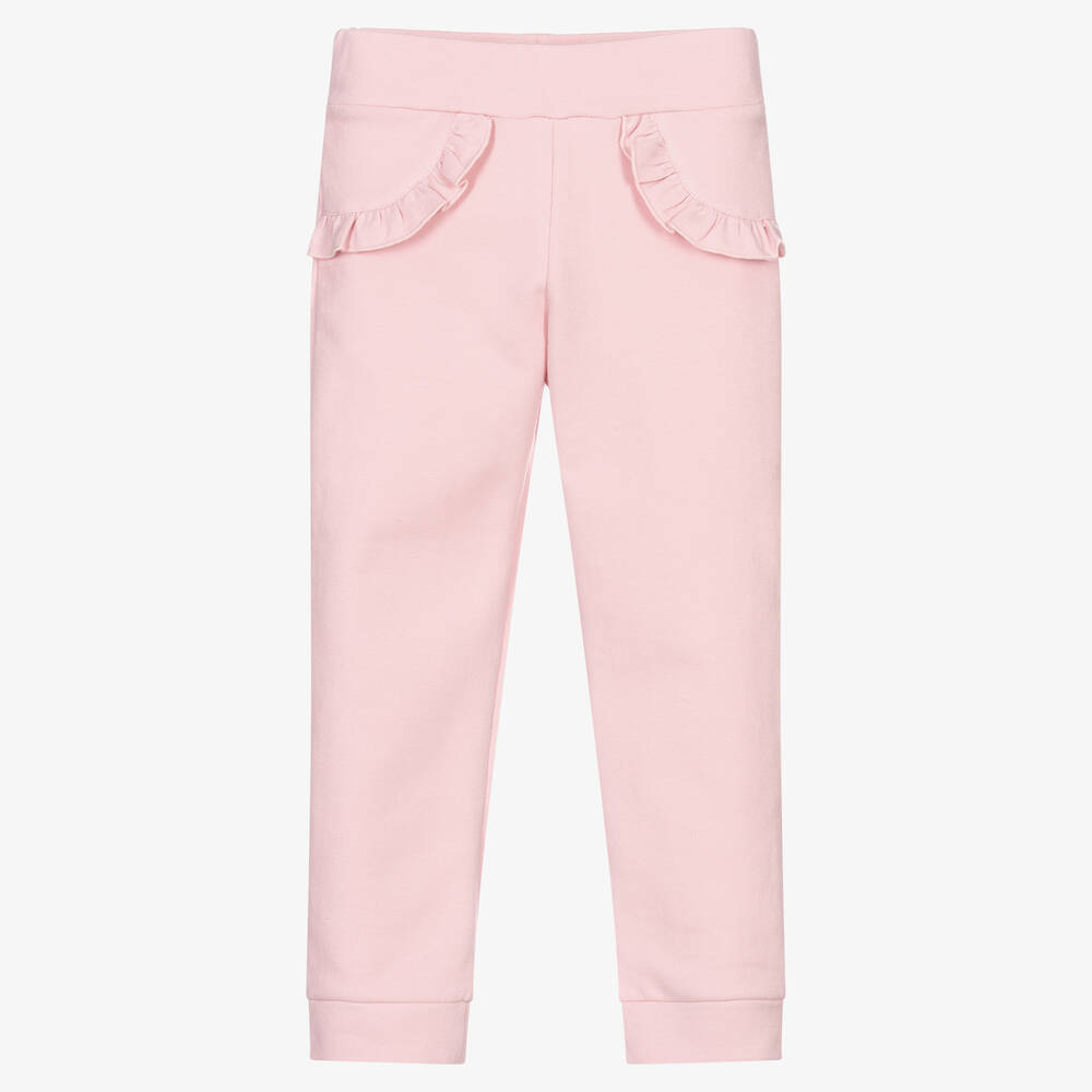 Balloon Chic - Girls Pink Jersey Trousers | Childrensalon