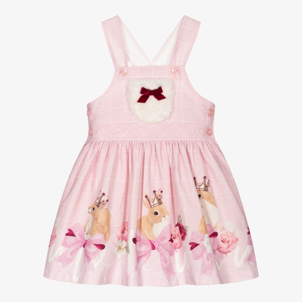 Balloon Chic - Robe chasuble rose Fille | Childrensalon