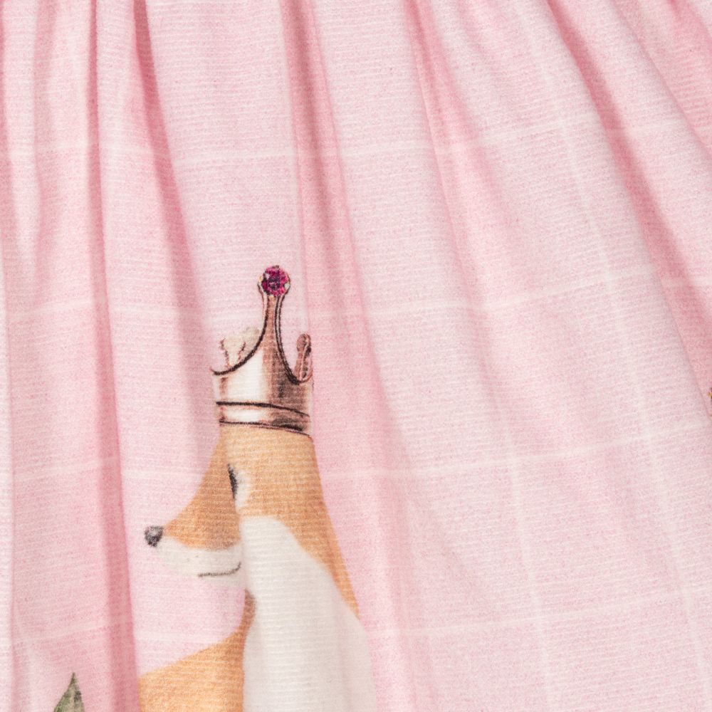 Balloon Chic-فستان بينافور قطن لون زهري | Childrensalon Outlet