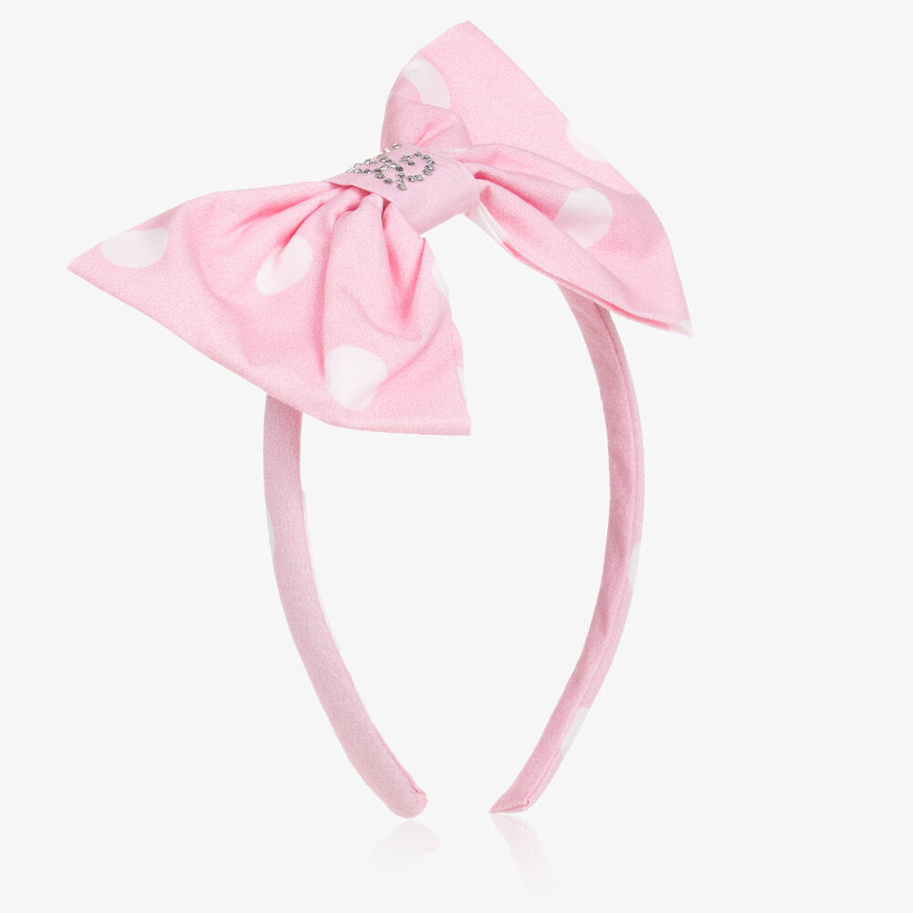 Balloon Chic - Bandeau rose à pois fille | Childrensalon