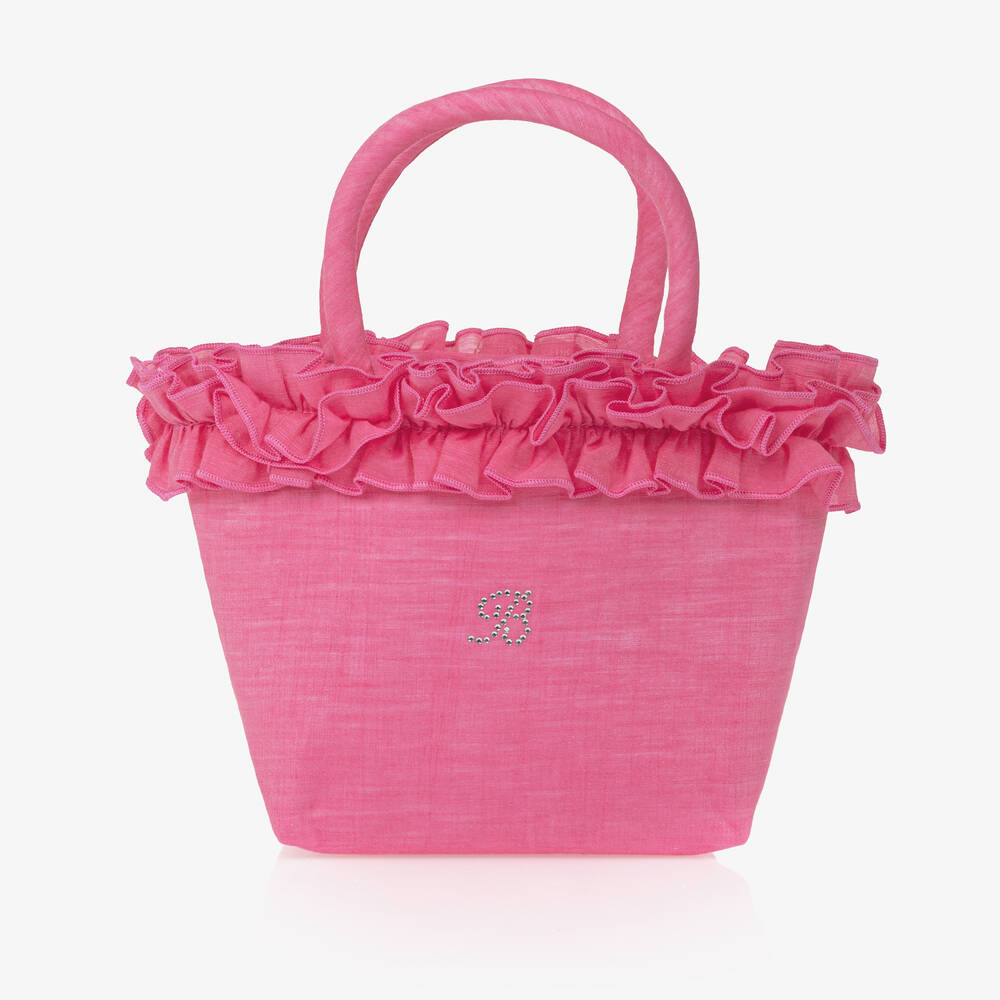 Girls pink handbag top