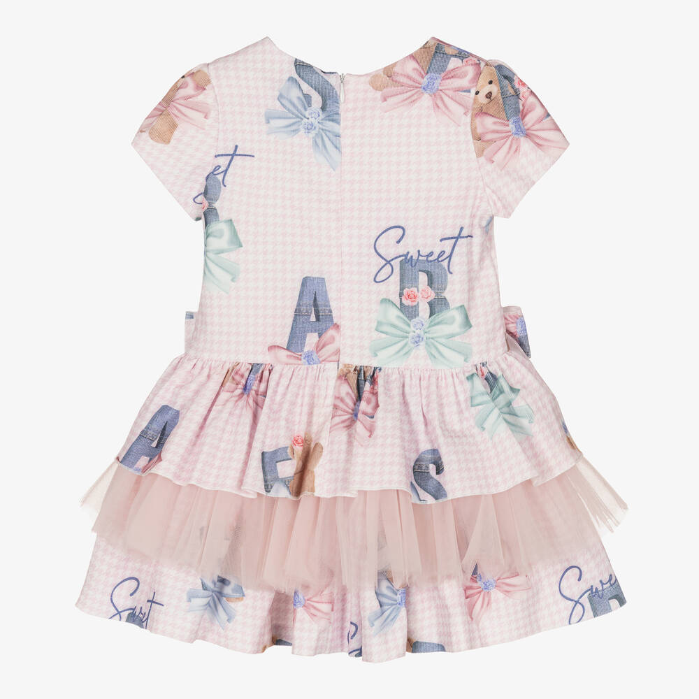 Balloon Chic-Girls Pink & White Check Dress | Childrensalon Outlet