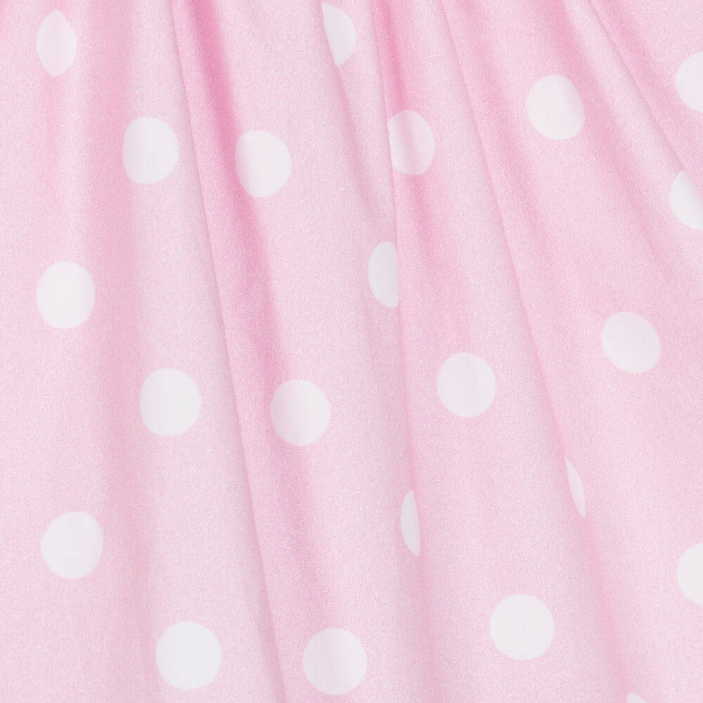 Balloon Chic-Girls Pink & White Cotton Dots Dress | Childrensalon Outlet