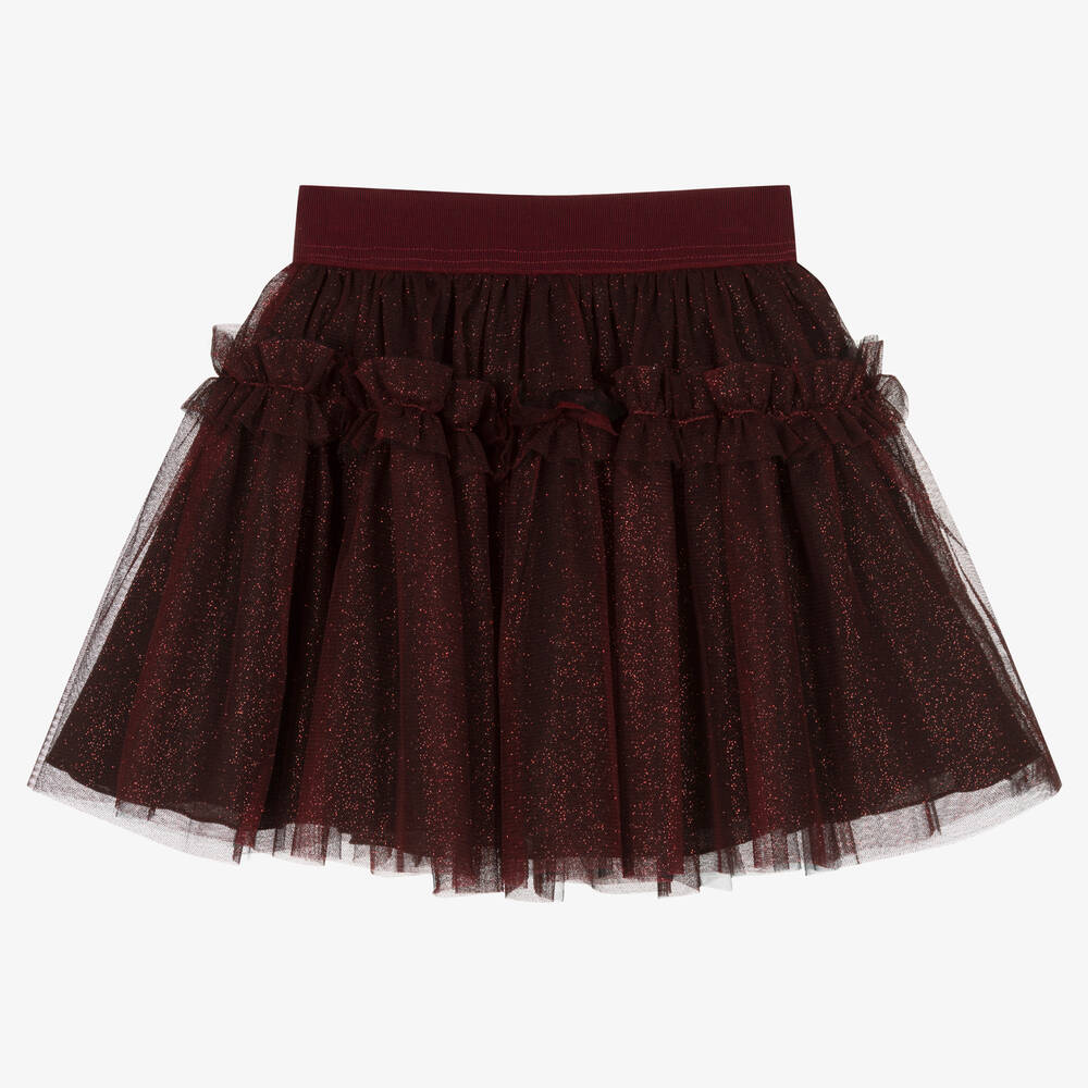 Balloon Chic - Girls Red Glitter Tutu Skirt | Childrensalon