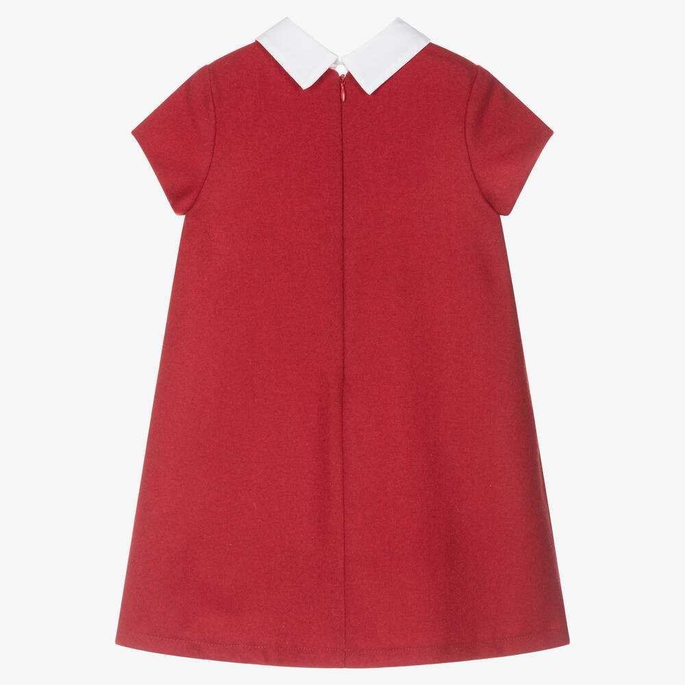 Balloon Chic-Girls Red Tartan Bows A-Line Dress | Childrensalon Outlet