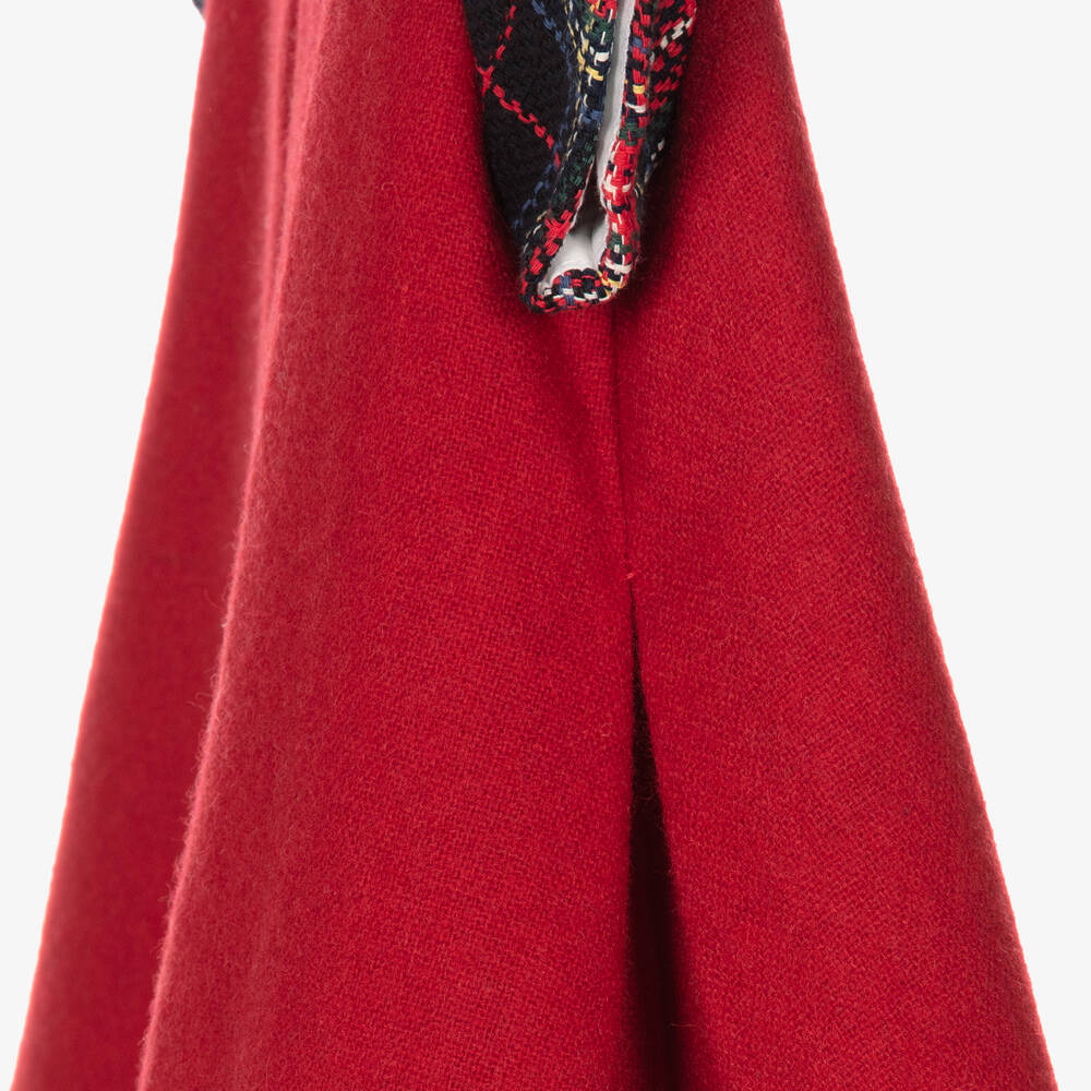 Balloon Chic-Girls Red Tartan Flower Dress | Childrensalon Outlet