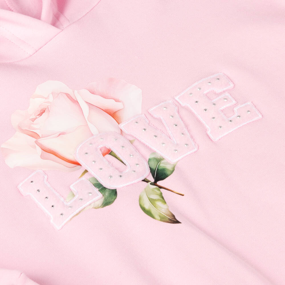 Balloon Chic-Girls Rosy Cotton Tracksuit Set | Childrensalon Outlet