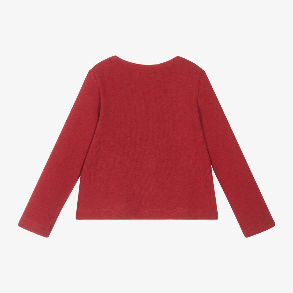 Balloon Chic-Girls Tartan Bow Knit Cardigan | Childrensalon Outlet