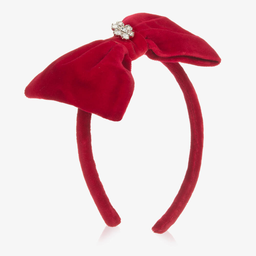 Balloon Chic-Girls Velvet Bow Hair Accessory | Childrensalon Outlet