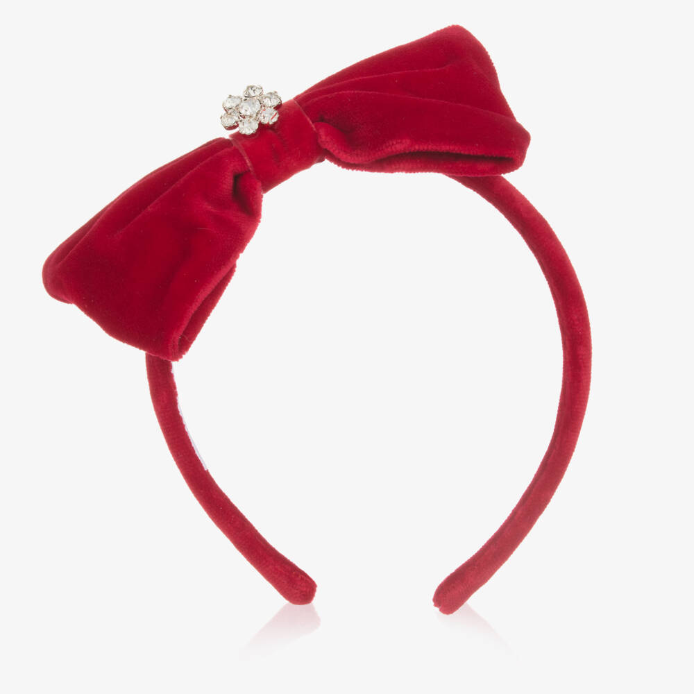 Balloon Chic-Girls Velvet Bow Hair Accessory | Childrensalon Outlet