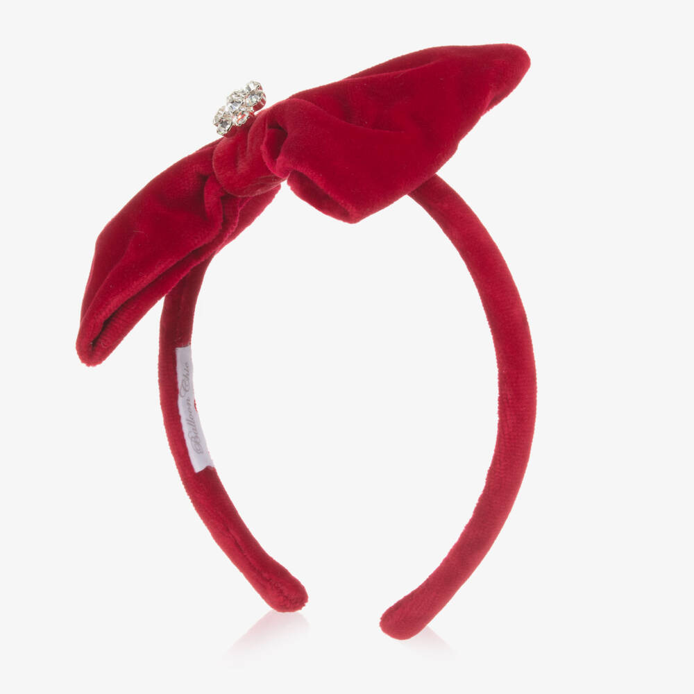 Balloon Chic-Girls Velvet Bow Hair Accessory | Childrensalon Outlet