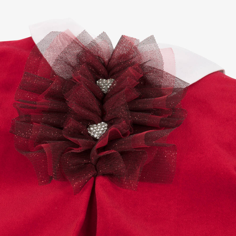 Balloon Chic-Girls Velvet Puff Sleeve Dress | Childrensalon Outlet