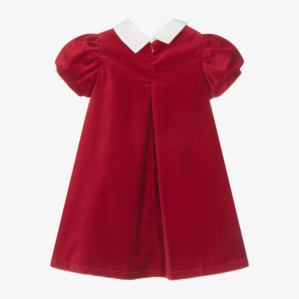 Balloon Chic-Girls Velvet Puff Sleeve Dress | Childrensalon Outlet