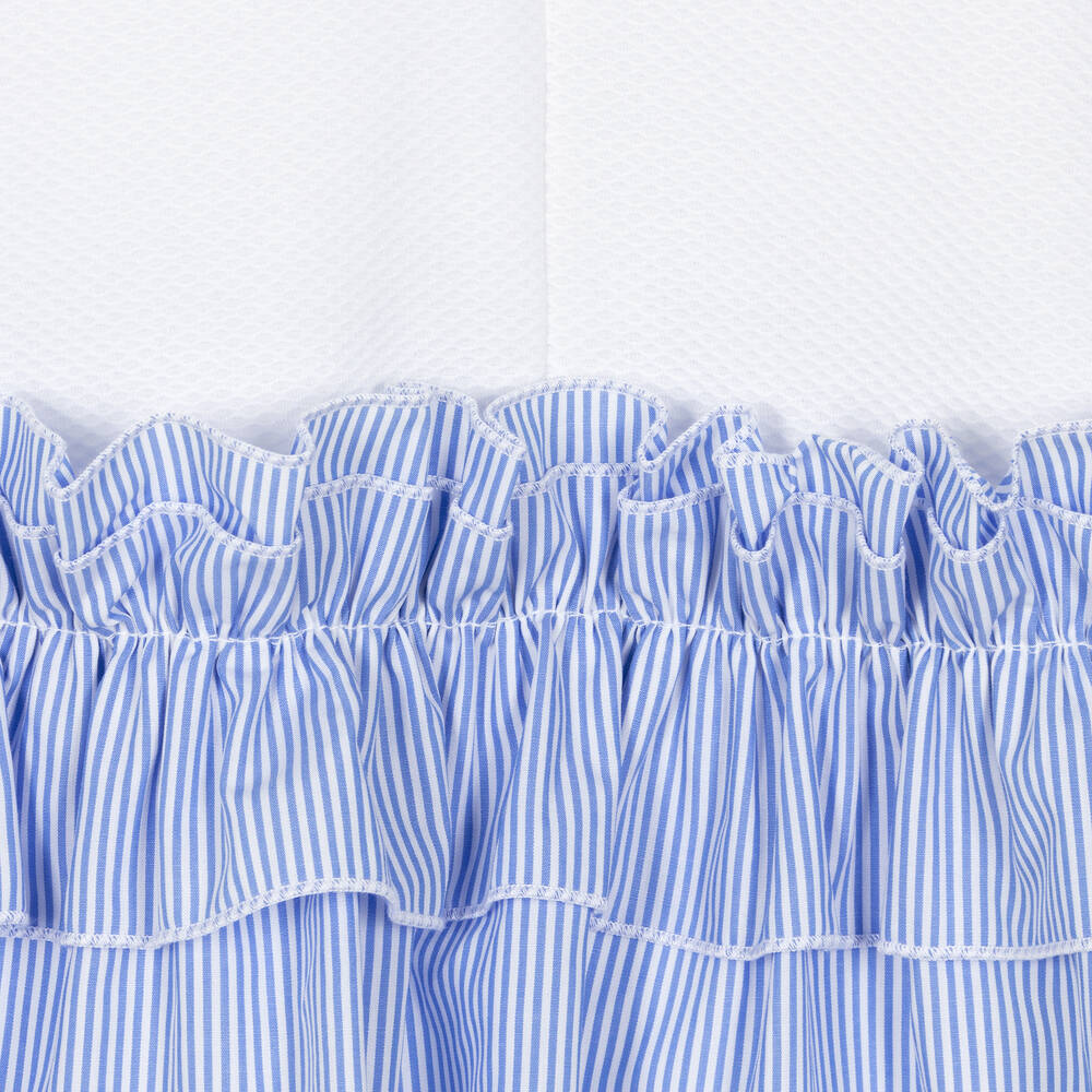 Balloon Chic-Girls White Cotton Bow Dress | Childrensalon Outlet