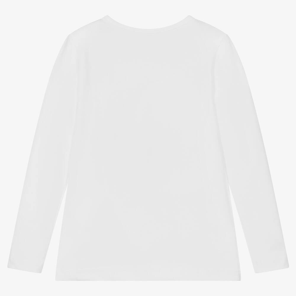 Balloon Chic-Girls White Cotton Perfume Bottle Top | Childrensalon Outlet