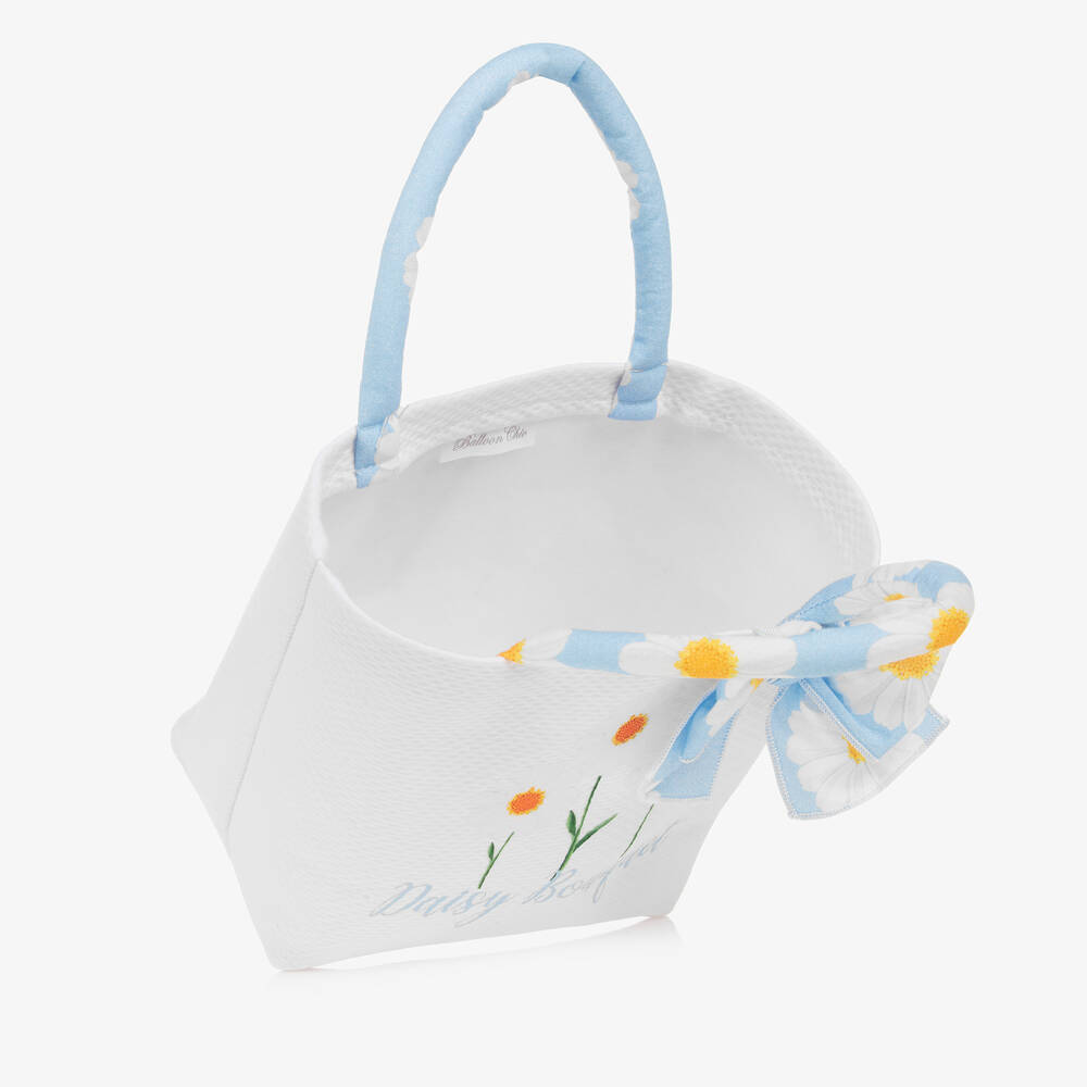 Balloon Chic-Белая сумка с ромашками (20см) | Childrensalon Outlet