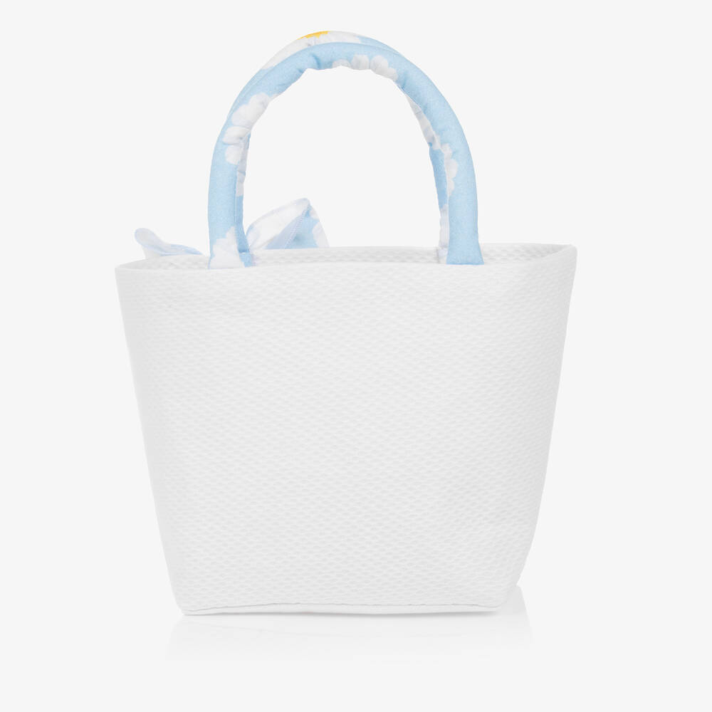 Balloon Chic-Белая сумка с ромашками (20см) | Childrensalon Outlet