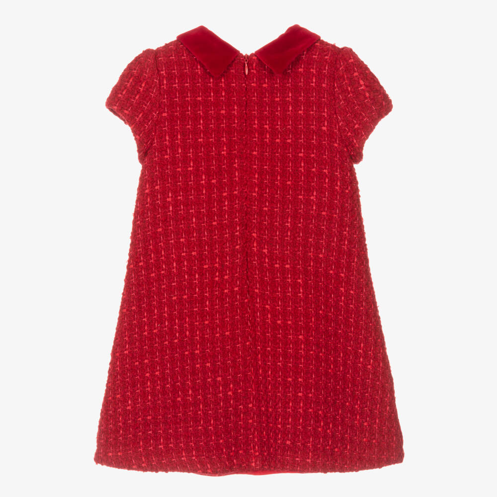 Balloon Chic-Girls Wool Tweed A-Line Dress | Childrensalon Outlet