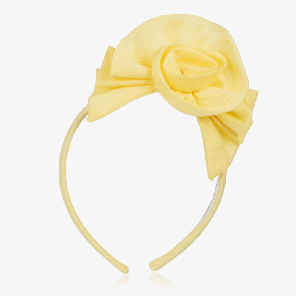 Balloon Chic-Girls Yellow Flower Headband | Childrensalon Outlet