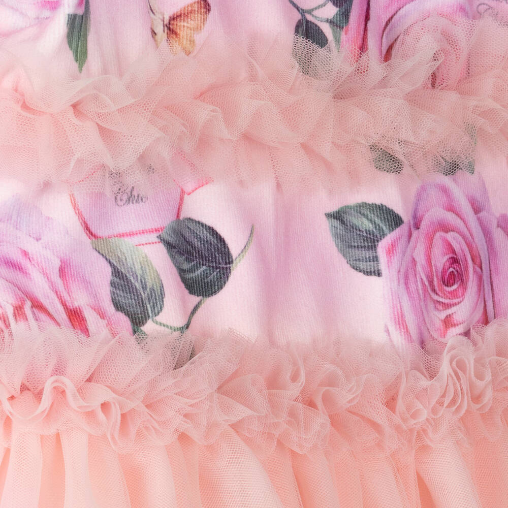 Balloon Chic-Girs Pink Tulle Dress | Childrensalon Outlet