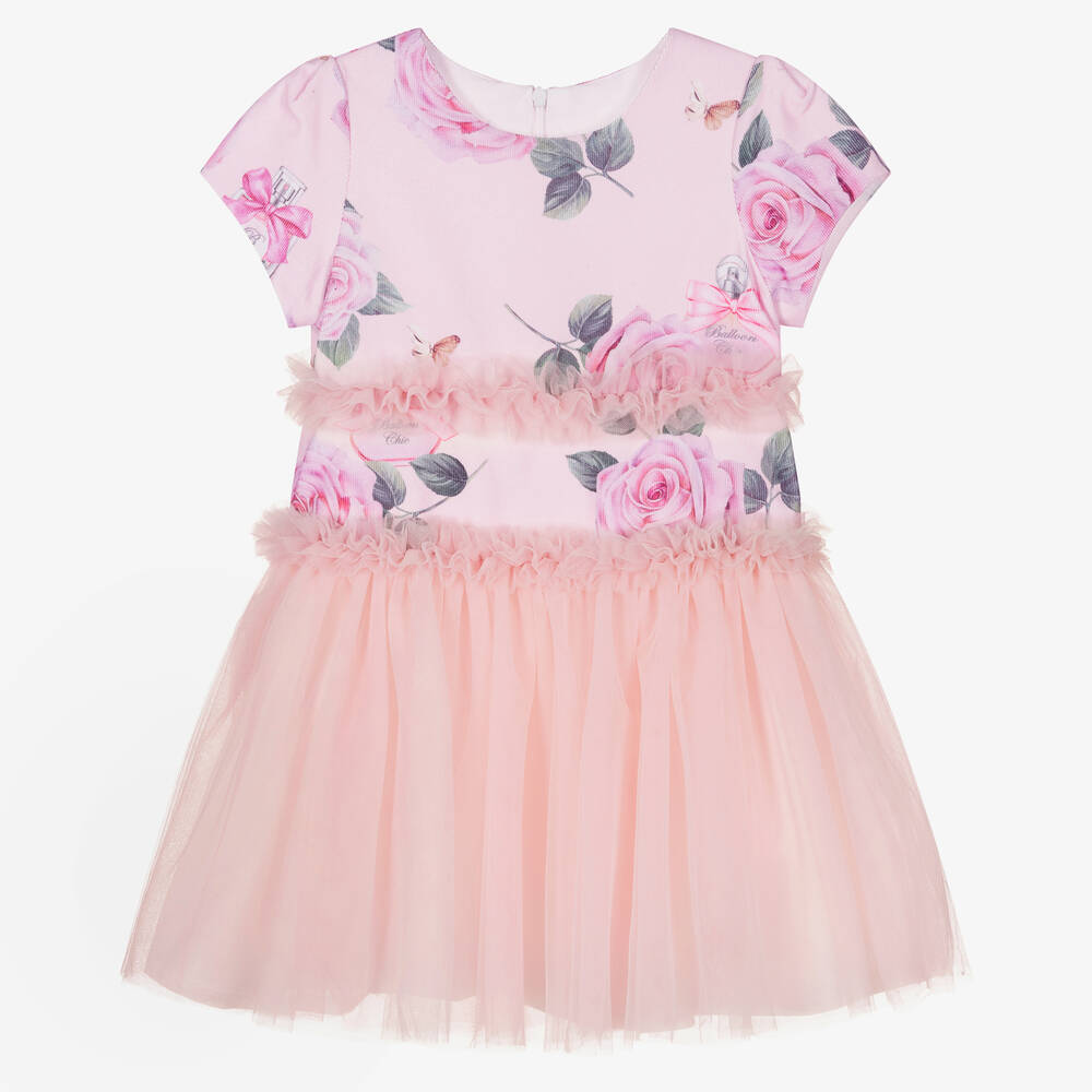 Balloon Chic - Girs Pink Tulle Dress | Childrensalon