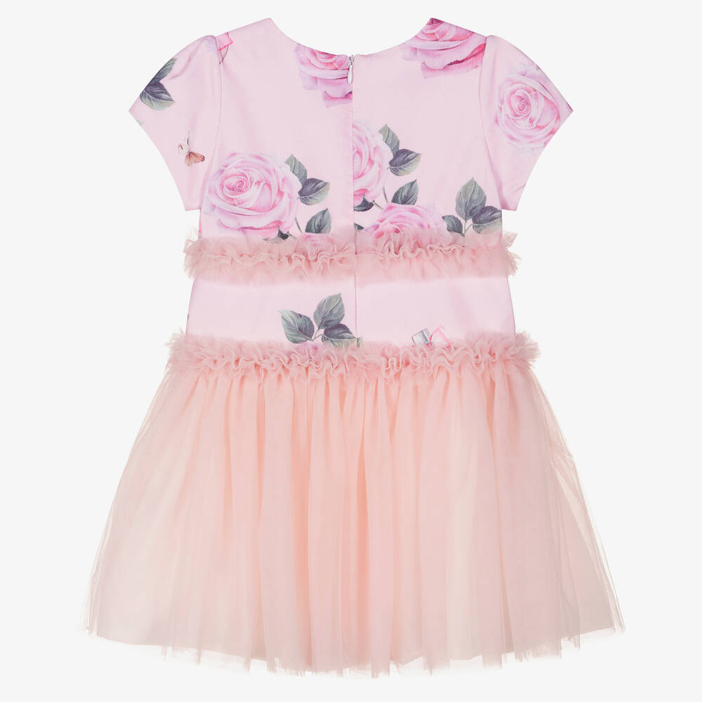 Balloon Chic-Girs Pink Tulle Dress | Childrensalon Outlet