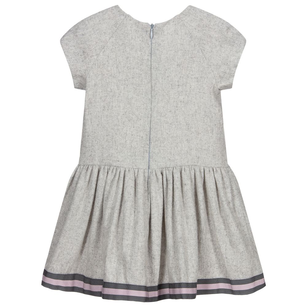 Balloon Chic - Grey Wool Dress | Childrensalon Outlet