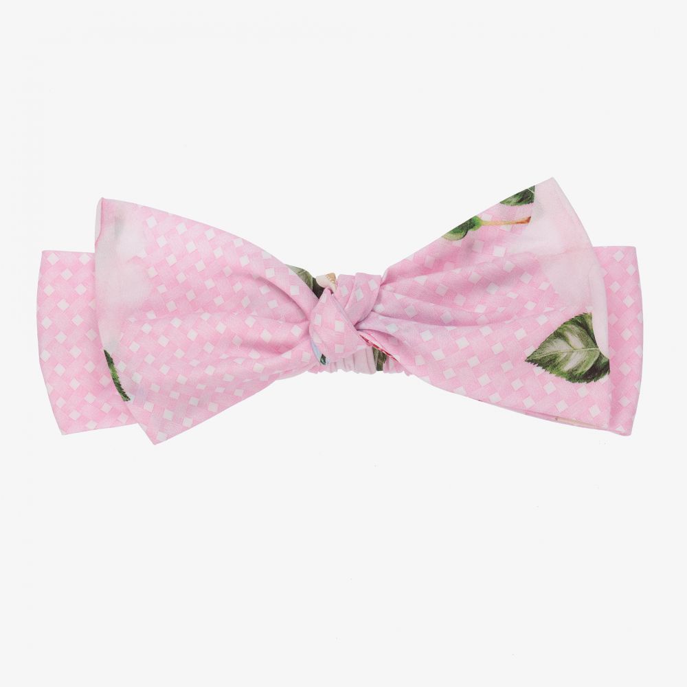 Balloon Chic - Pink Cotton Bow Headband | Childrensalon