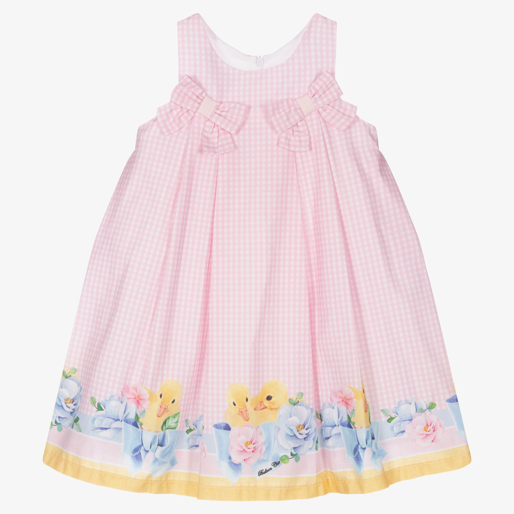 Balloon Chic - Pink Gingham Duckling Dress | Childrensalon