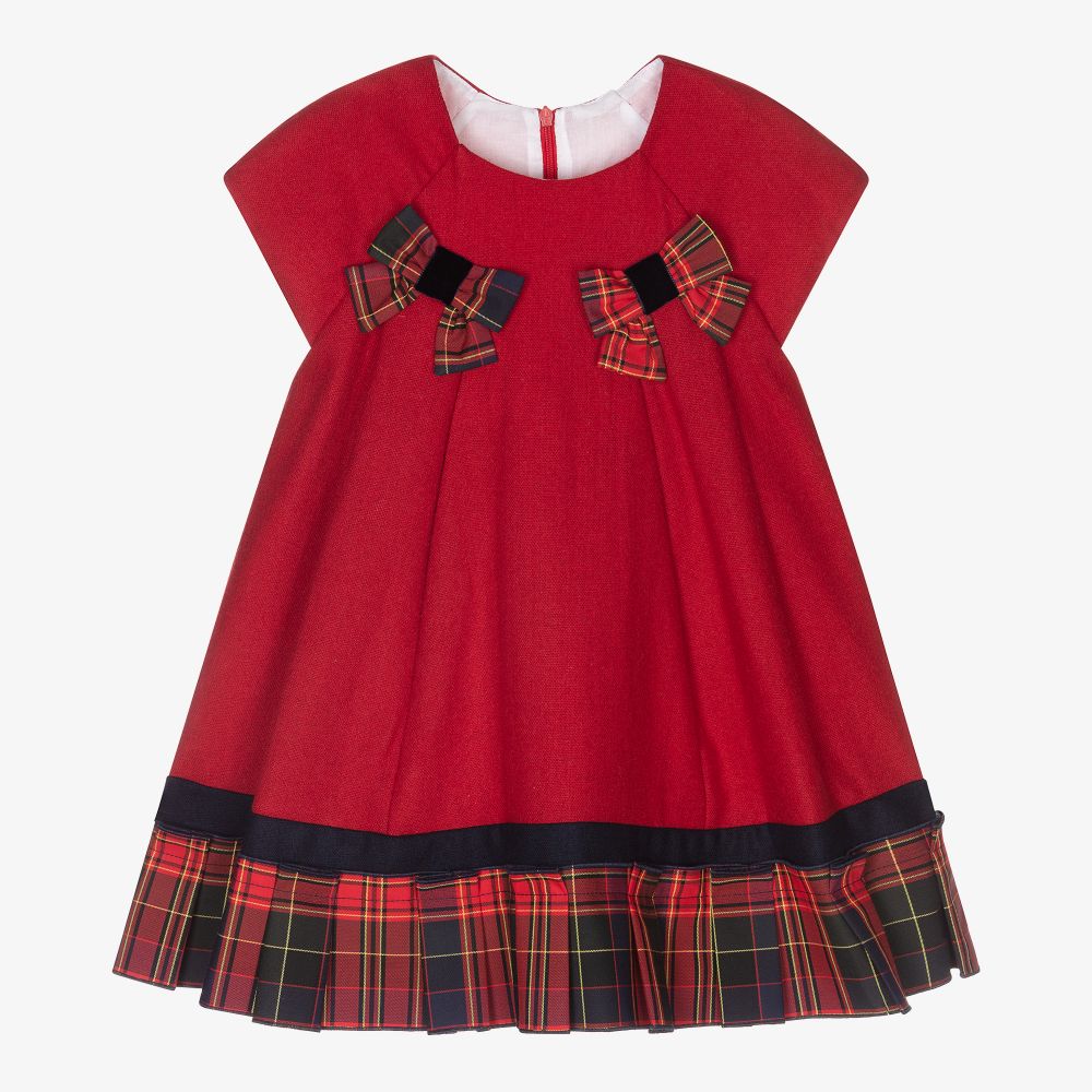 Balloon Chic - Schottenkaro-Kleid in Rot und Blau | Childrensalon