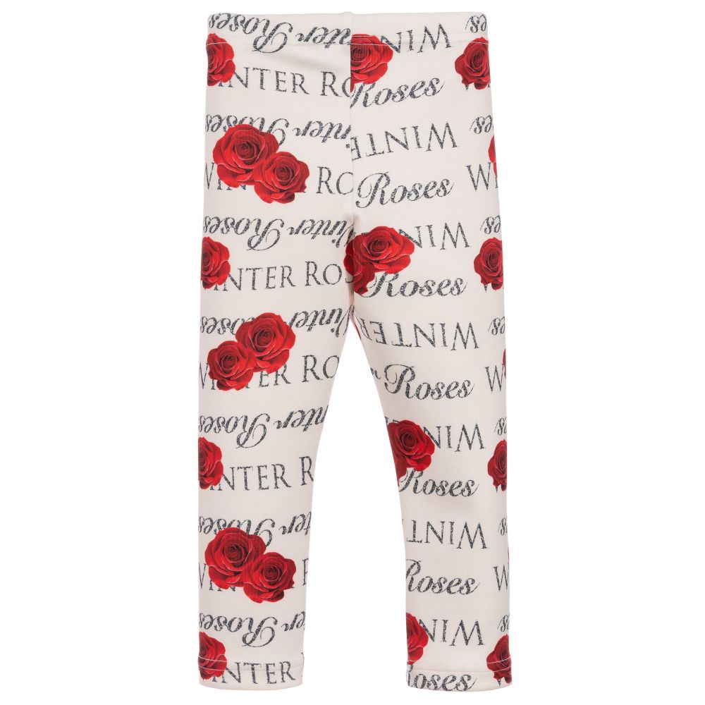 Balloon Chic-Легинсы с красной розой | Childrensalon Outlet