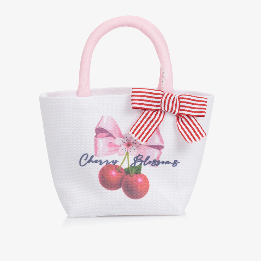 Balloon Chic - Sac à main blanc/rose (21 cm) | Childrensalon