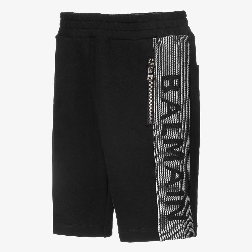【送料&関税込】Balmain Shorts In Black Viscose Collection Of Designer Swimwear For Men | BALMAIN