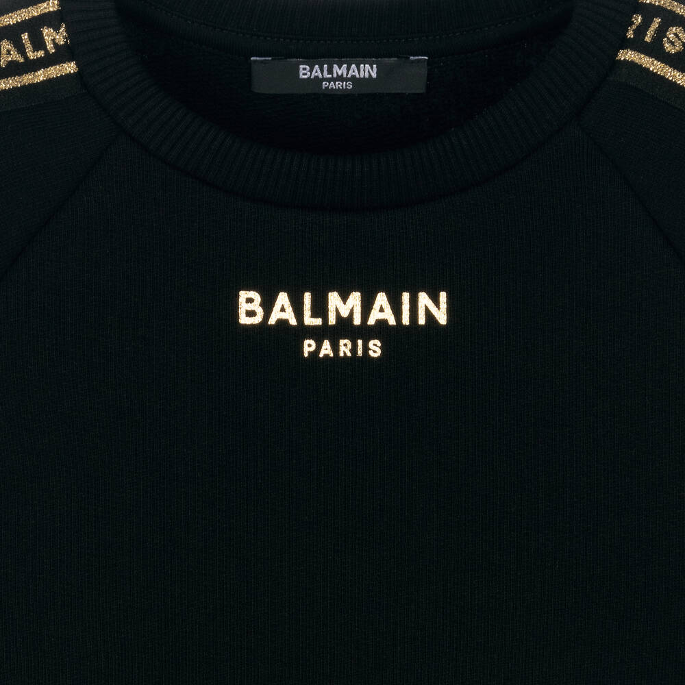Balmain sweatshirt gold hot sale