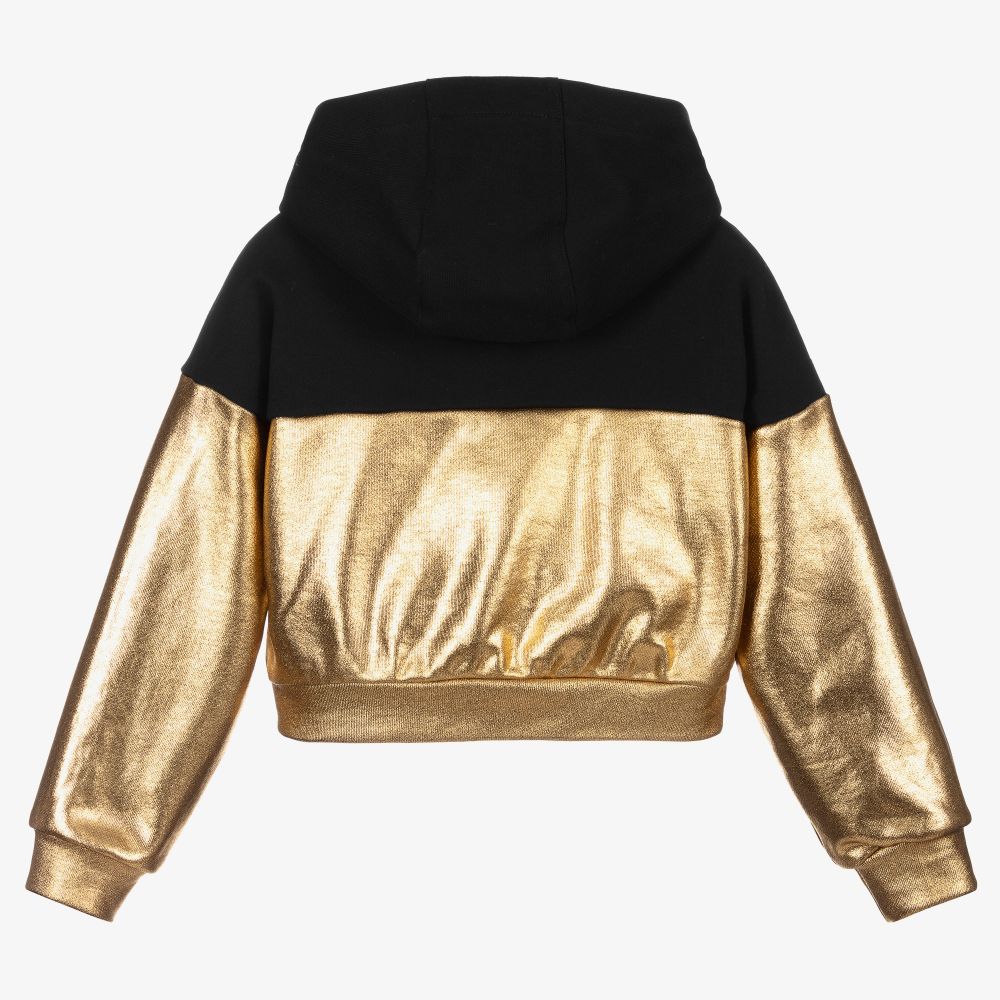Balmain hoodie sales black and gold