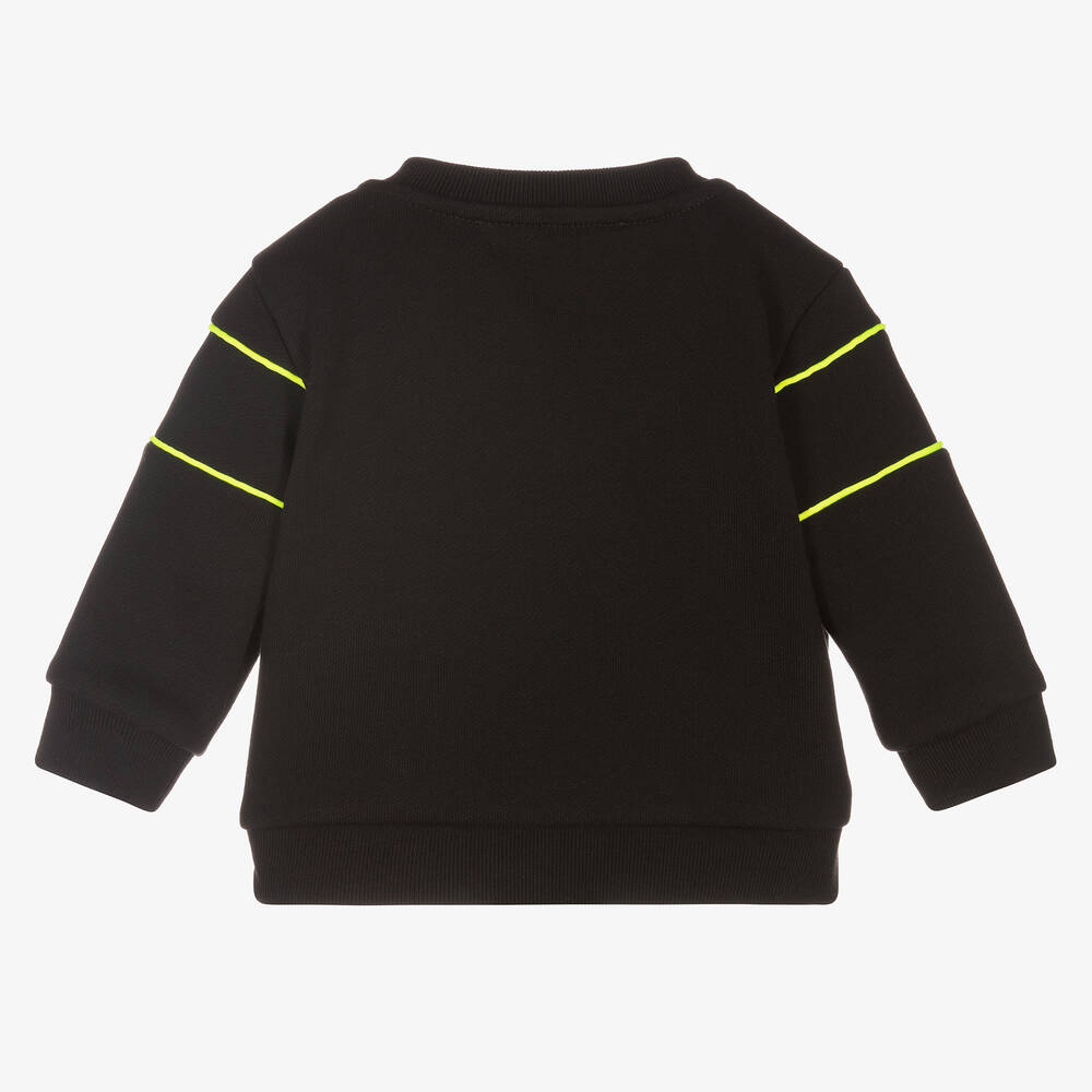 Balmain-Black Logo Baby Sweatshirt | Childrensalon Outlet