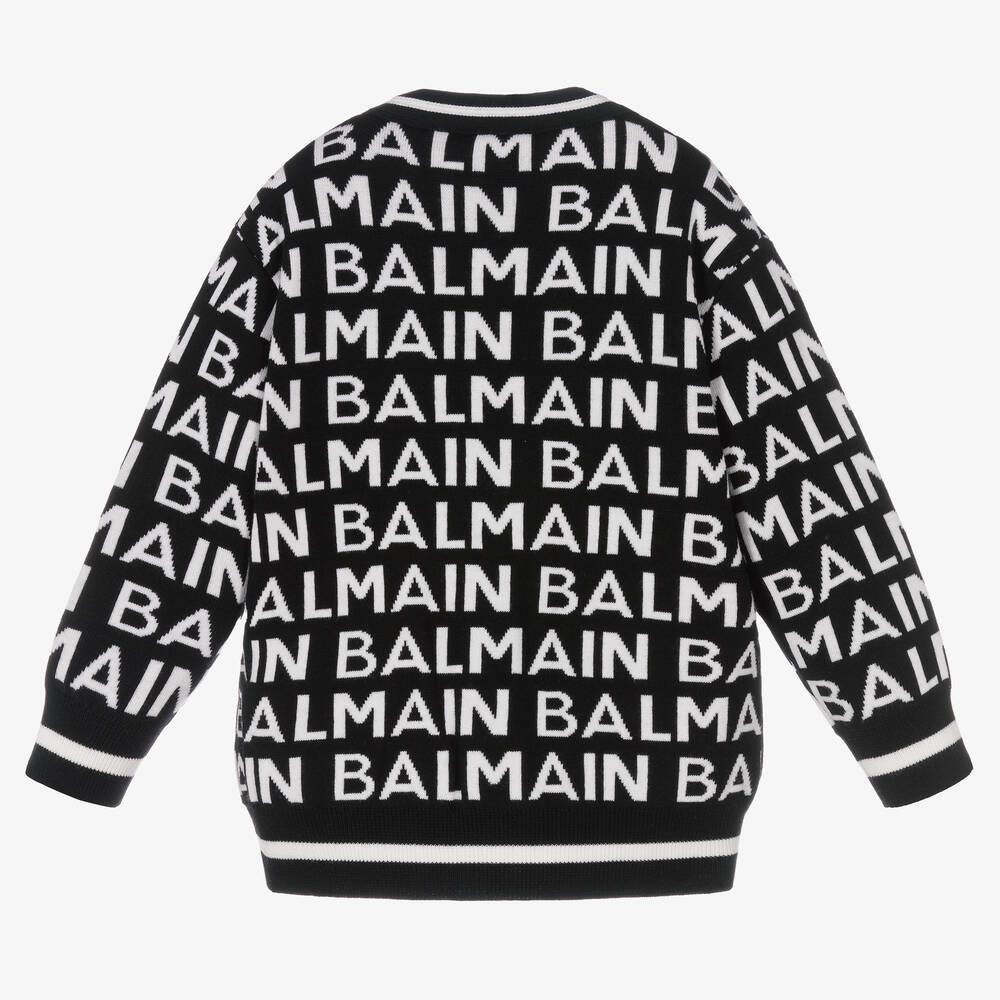 بالمان -كارديغان صوف محبوك لون أسود | Childrensalon Outlet