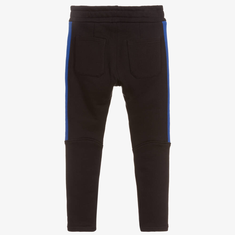 Balmain-جوغرز قطن لون أسود للأولاد | Childrensalon Outlet