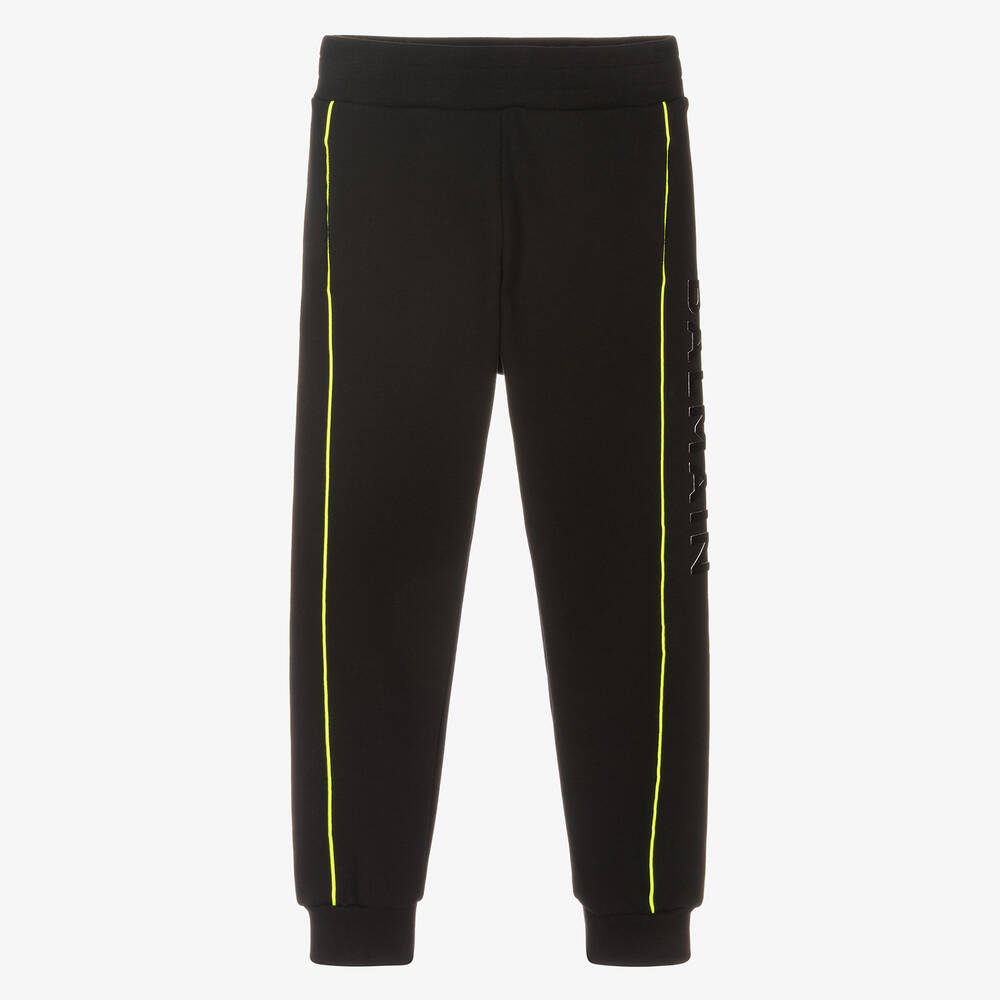 Balmain - Boys Black Cotton Logo Joggers | Childrensalon