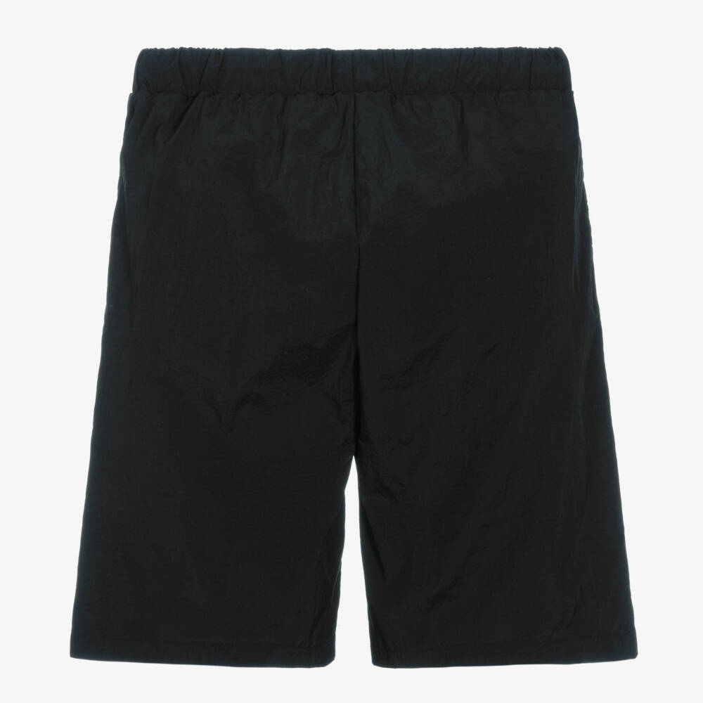 Balmain-Boys Black & Gold Logo Swim Shorts | Childrensalon Outlet
