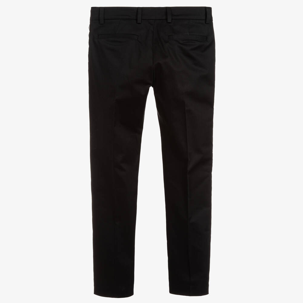 Balmain-Boys Black Studded Trousers | Childrensalon Outlet