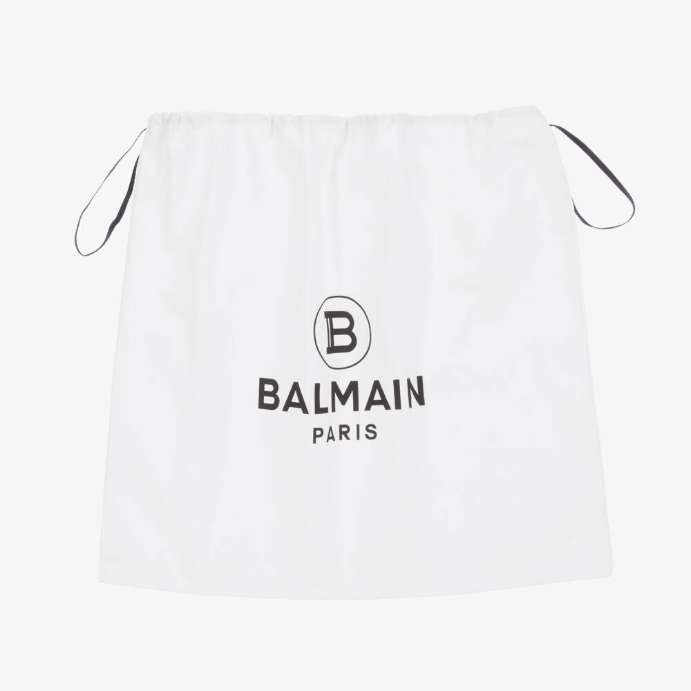 Balmain-Boys Black Wool Knit Scarf | Childrensalon Outlet