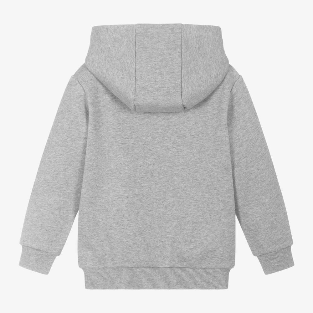Balmain-Boys Heathered Cotton Hoodie | Childrensalon Outlet