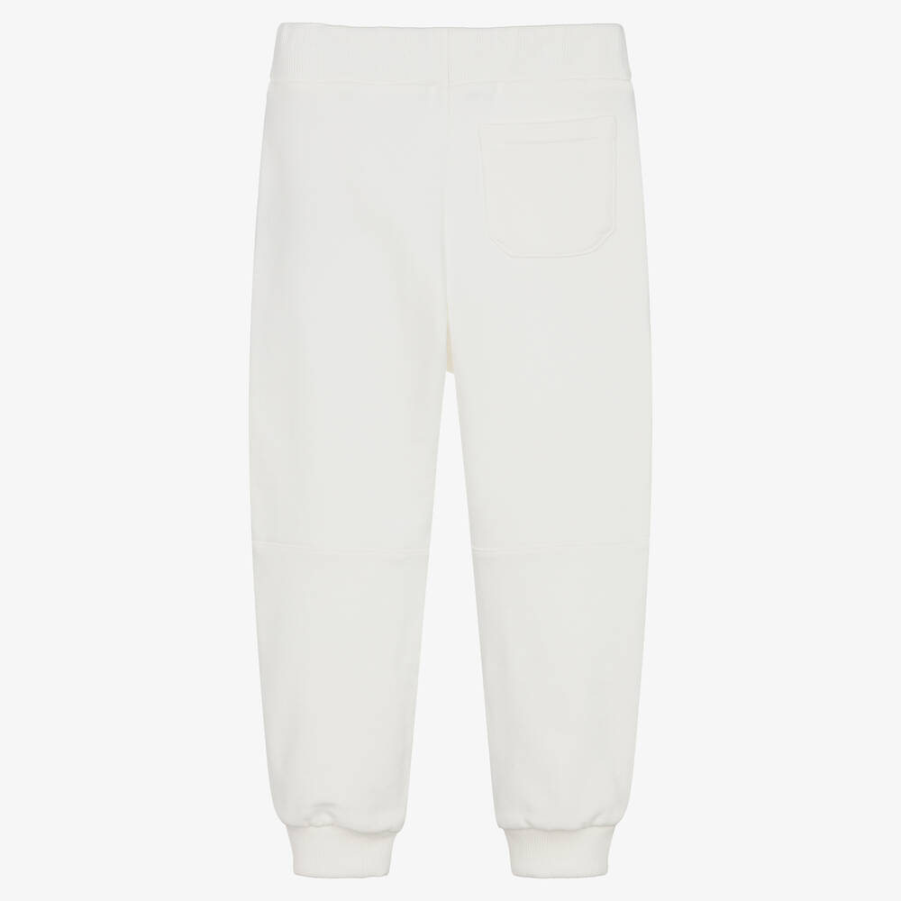 Balmain-Boys Ivory Cotton Jersey Joggers | Childrensalon Outlet