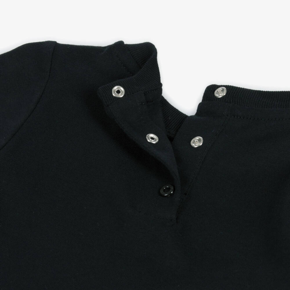 Balmain-Boys Luxe Black Cotton Tee | Childrensalon Outlet